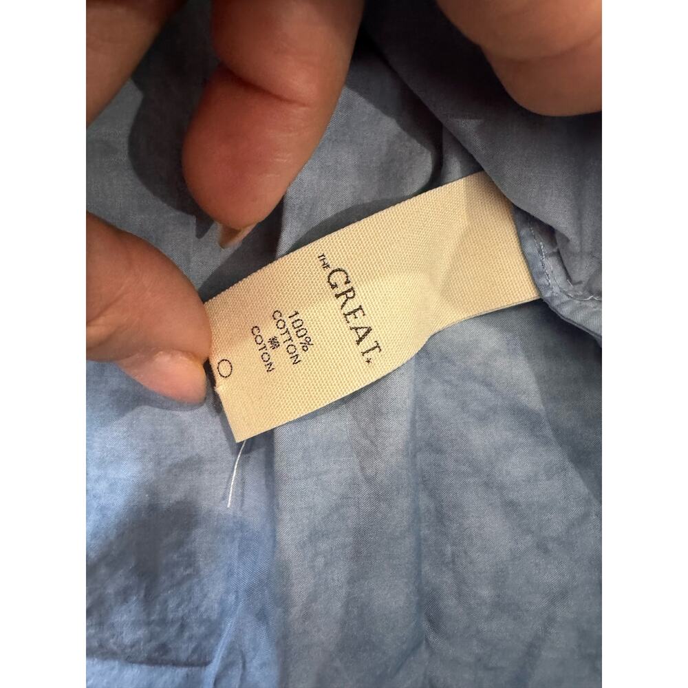 THE GREAT THE PARK DRESS  INDIGO FOG WASH size 1 / US S - Picture 11 of 12